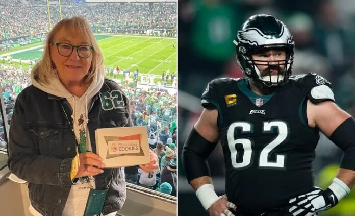 Donna Kelce Cheers on Son Jason at Eagles-Giants Christmas Day Game