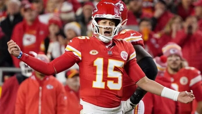 Travis Kelce leaps to Patrick Mahomes' defense as he praises his Chiefs teammate for 'having our backs' with post-game comments on Bills offside call... despite the NFL planning to review his furious on-field meltdow