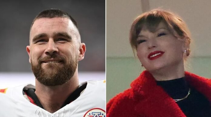 Taylor Swift says she and Travis Kelce were 'a couple' before she attended her first NFL game and hard-launching a first date would be 'psychotic'