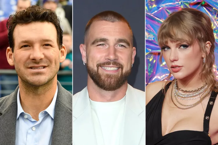 Tony Romo Corrects Himself After Accidentally Calling Taylor Swift Travis Kelce's Wife: 'I'm Sorry'