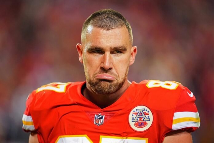 Travis Kelce mocks 'Brads and Chads' booing Taylor Swift at Chiefs vs Patriots on Sunday