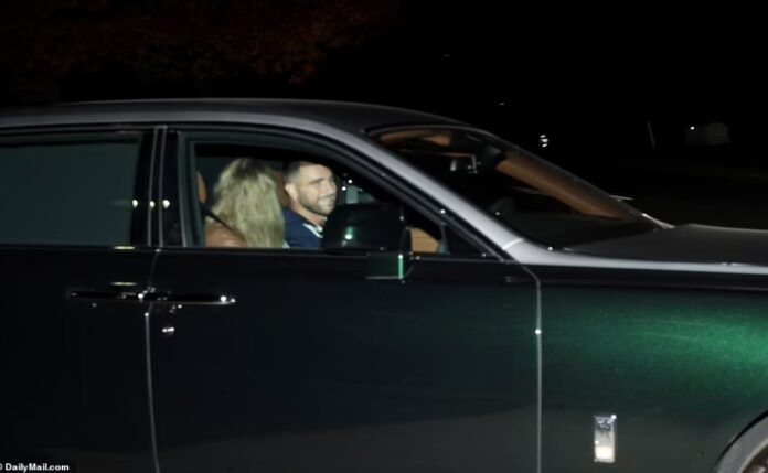 Travis kelce and Taylor swift was spotted going home on the same car, love is good.