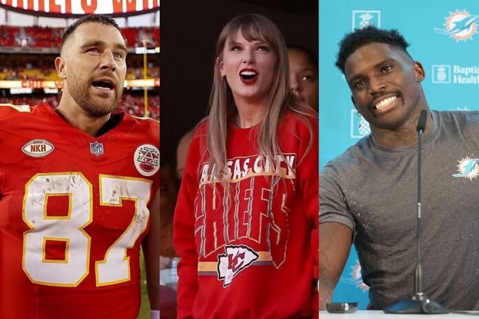 Tyreek Hill claims Travis Kelce is ghosting him because of Taylor Swift