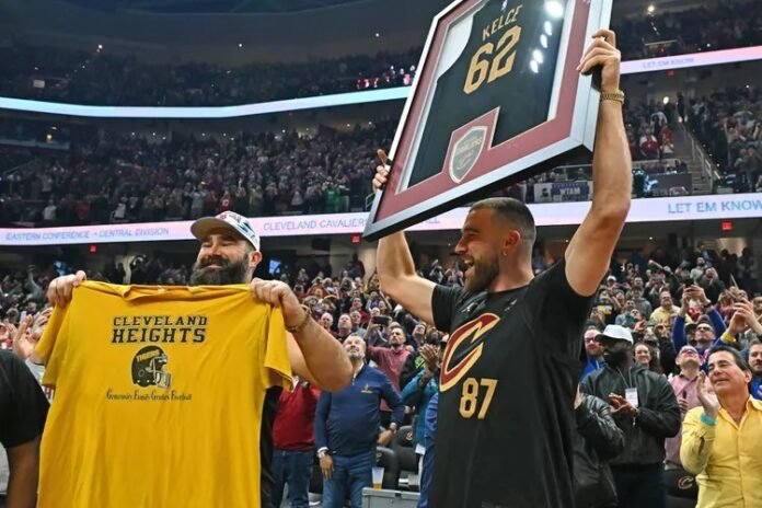 Jason Kelce Moved to Tears by Hometown Cleveland Cavaliers Video Tribute: ‘Congratulations Jason’