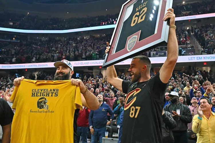 Jason Kelce Moved to Tears by Hometown Cleveland Cavaliers Video Tribute: ‘Congratulations Jason’