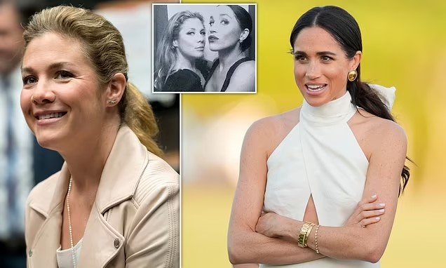 Sophie Trudeau gives Meghan the cold shoulder: Ex-First Lady says she 'knows' Duchess but claims they haven't spent much time together - after Meghan described her as a 'dear friend' who sent her 'meditations' and voice notes during her pregnancy