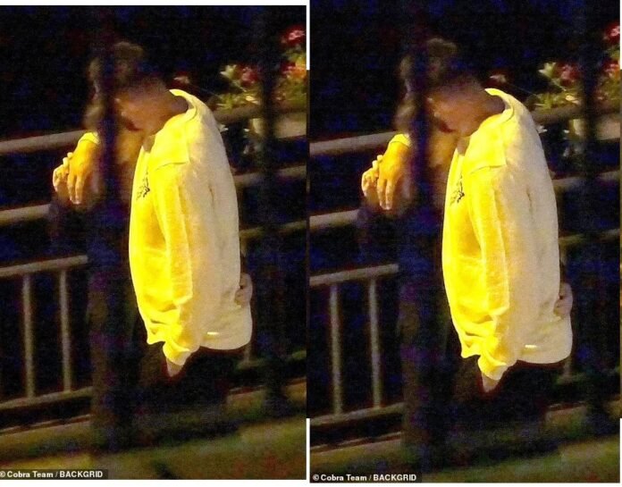 Travis was seen planting a kiss on his girlfriend's head as they chatted and hugged throughout the evening while discussing Marriage plan