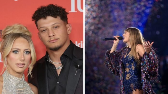 Patrick and Brittany Mahomes Attend Taylor Swift's Edinburgh Concert; Source Says Travis Kelce Enjoying Romantic Time with Olivia Dunne, Unconcerned About Swift's Show