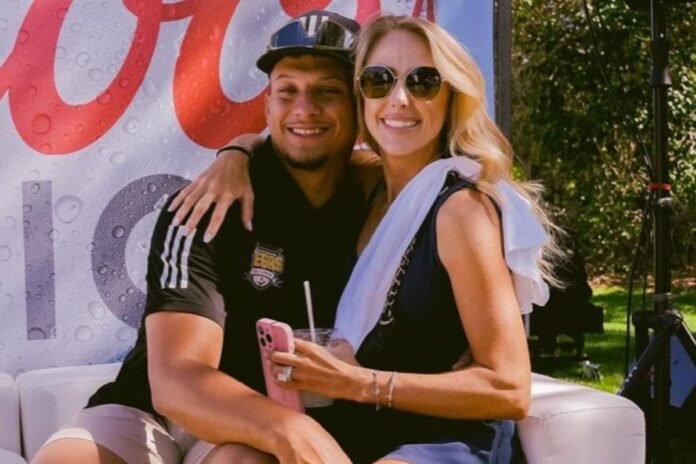 Patrick and Brittany Mahomes Cuddle Up for Taylor Swift's 'Lover' Performance — as Travis Kelce Sings Along!