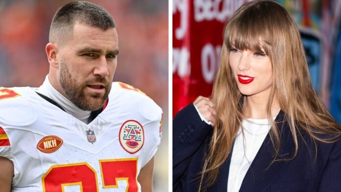 JUST IN: Teary-Eyed Travis Kelce announced this message to Taylor Swift.