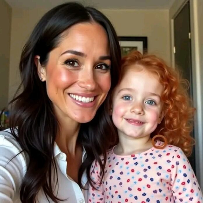 Look at my daughter’s red hair: Meghan Markle publicly shared a photo of her daughter, Lilibet, for the first time, leaving the entire UK stunned, as She declared Lilibet’s biological father turns out to be…”