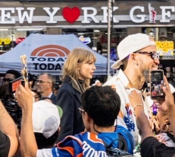 Taylor Swift Spotted Alongside New York Knicks Players During Championship Parade as Pop Superstar Prepares to Headline Grand Finale Performance