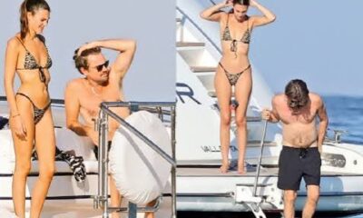 Leonardo DiCaprio gets handsy with girlfriend Camila Morrone during beach romp