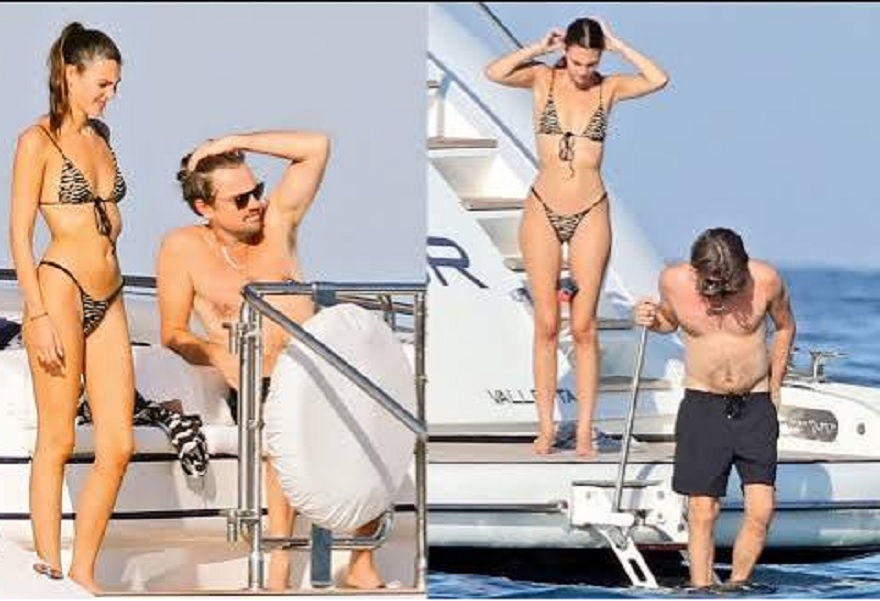 Leonardo DiCaprio gets handsy with girlfriend Camila Morrone during beach romp
