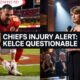CHIEFS INJURY UPDATE: Travis Kelce is officially listed as QUESTIONABLE with an ankle injury ahead of Sunday’s matchup against the Denver Broncos. This comes right after Taylor Swift skipped the Seahawks away game to attend her historic induction into the Nashville Songwriters Hall of Fame.